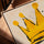 Yellow Royal Crown Canvas Decor for Minimalist Nursery