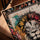 Toile lion ethnique motifs africains pour salon scandinave