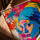 Girl with a Pearl Earring Pop Art Canvas in a Contemporary Living Room