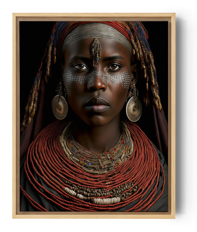 Foto-Wandbild Porträtfoto einer afrikanischen Frau