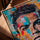 Portrait footballeur street art toile pour salon urbain
