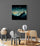 Starry night sky nursery wall art hanging in a child's bedroom