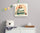 Nursery wall art featuring an elegant little princess atop a stack of mattresses - The Princess and the Pea