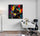 Colorful modern African art wall decor for office