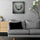 White butterfly wall art hanging in a modern living room