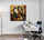 Modern African wall art of women dancing for office decor