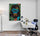 Dekoratives Bürobild wütender Gorilla Street Art, gemalt in Primärfarben