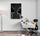 Two black cats facing off, cinematic cat photography canvas, decorative living room wall art