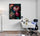 tableau bureau fleurs pivoines