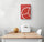 Small Kitchen Wall Art on White Wall above Wooden Table with Two White Chairs, Bread Basket and Melon - Colorful, Harmonious Decor