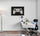 Black wall art with console controller illustration, teen bedroom decor