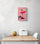 petit tableau deco pour cuisine cocktail rose scandinave