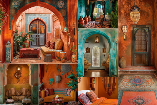 My Moroccan-inspired interior decor mood board