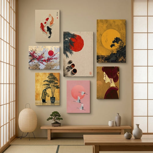 tableau japonais geisha