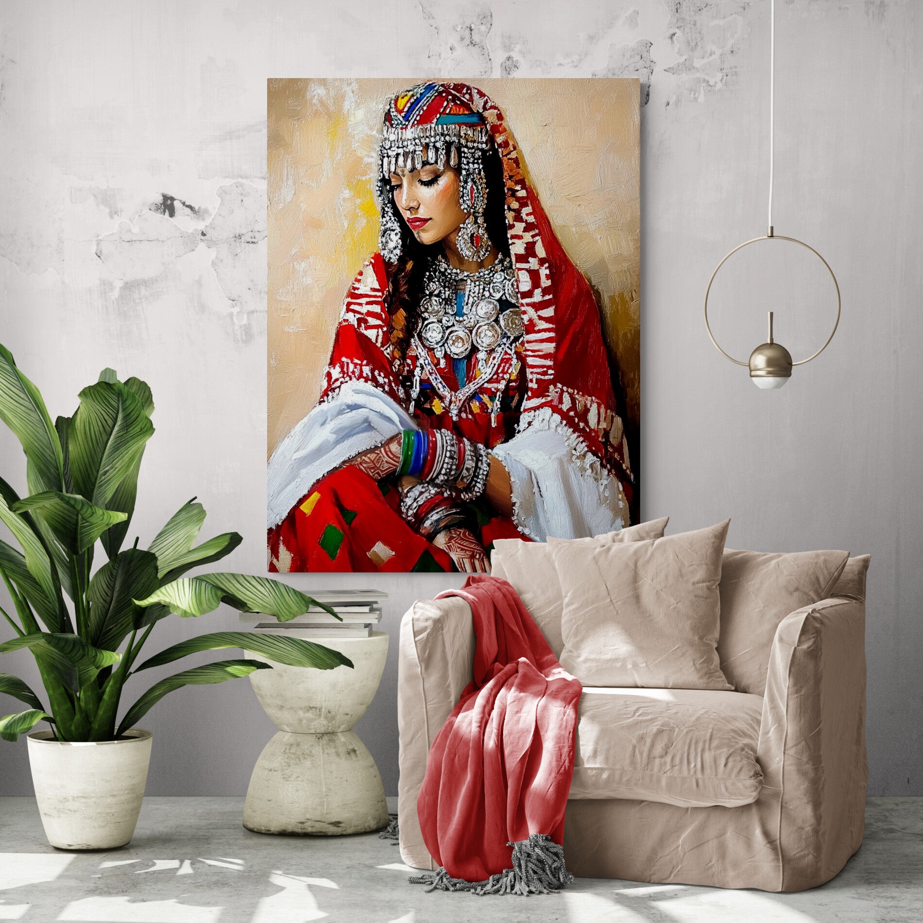 Toile Design Portrait Intemporel Femme Berb re MyselfMonArt toile-design-portrait-intemporel-femme-berb-re-myselfmonart