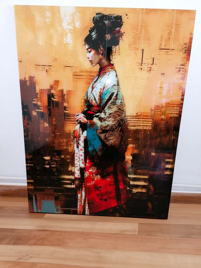 Geisha art print, Japanese ambiance