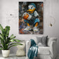 Salon moderne, toile Donald Duck, déco street art.