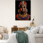 Tableau  portrait photo ethnique Africaine" dans une chambre adulte avec des matières naturelles et des couleurs douces.