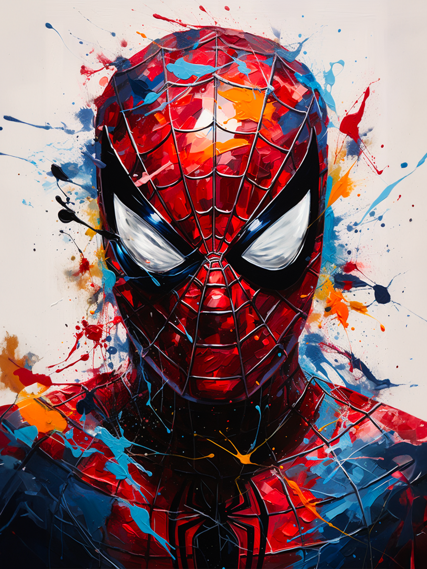 Portrait Spiderman pop, idéal pour déco contemporaine.