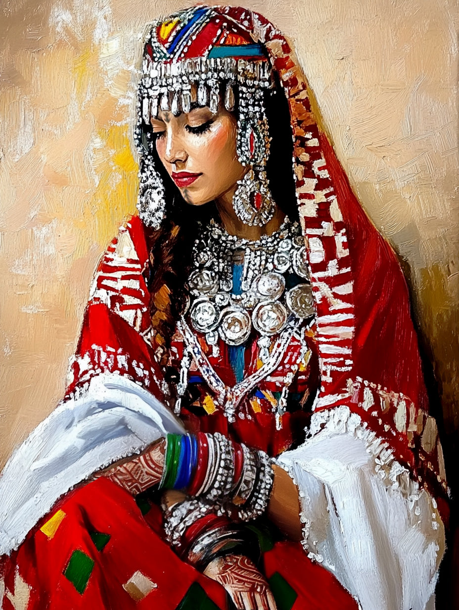 Tableau mural Femme berbère – éclat authentique