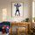 Poster affiche joueur football bleu rouge personnalisé décoration chambre garçon fan équipe France