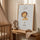Custom Leo horoscope baby poster with name and birth information — kids room decor