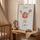 Affiche personnalisée Cancer crabe minimaliste prénom naissance chambre bébé décor moderne