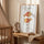 Affiche personnalisée horoscope poisson bébé prénom poids taille décoration chambre enfant douce