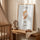 Affiche personnalisée signe Vierge ange étoiles roses pour décoration chambre bébé style aquarelle