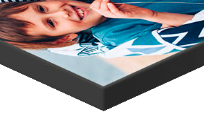 Bordure noire pour tableau toile