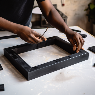 crafting a wooden frame for wall canvas