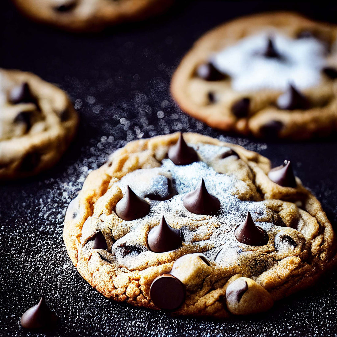 Tableau sur toile Cookies moelleux, cuisine gourmande
