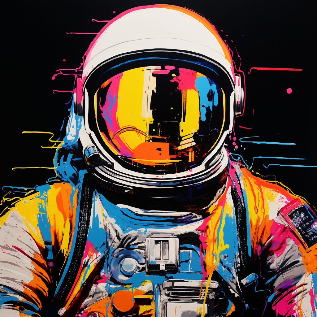 Astronaut Wall Art – Cosmic Pop Art Canvas