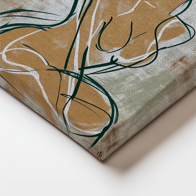 Bordure pliée pour tableau toile