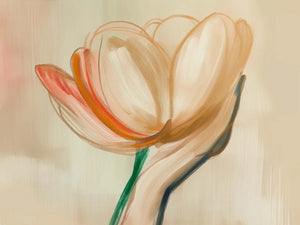 tableau de décoration a l'aquarelle main et fleurs de lotus