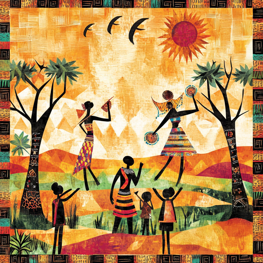 Original African Dance Painting - Hymn to Life