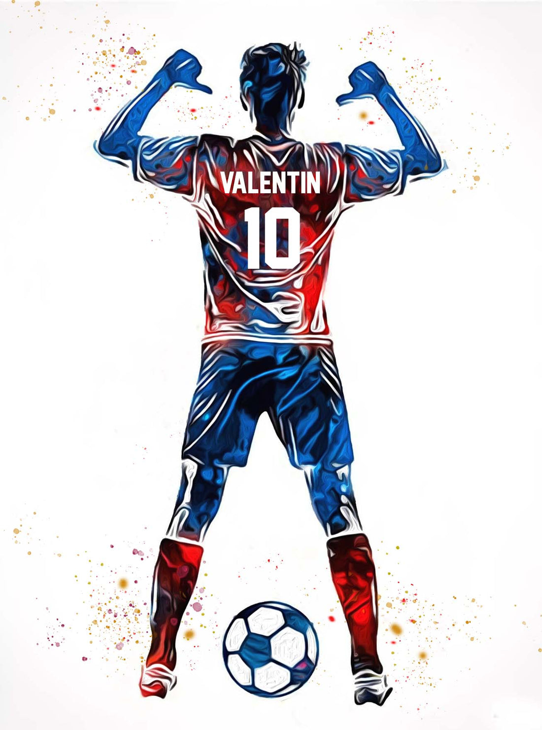 Customized Soccer Player Gift Poster