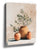 Mediterranean still life wall art with olive branches and terracotta pots