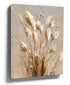Beige pampas grass canvas print — minimalist boho living room wall art
