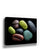 Colorful Mineral Pebble Canvas Wall Art for Minimalist Bathroom Decor