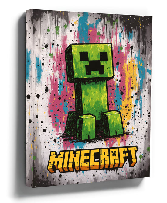 Pixel art wall decor for kids' room – decorative wall art shown in a room setting