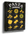 Italian pasta varieties chart poster in black-and-yellow chalkboard style kitchen wall art