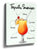 Tequila Sunrise cocktail canvas art for minimalist kitchen decor