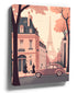 Eiffel Tower wall art, romantic retro Paris scene for living room decor