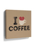 Vintage urban 'I Love Coffee' typography wall art print