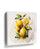 Vibrant yellow watercolor canvas wall art of a cluster of sliced lemons