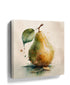 Minimalist watercolor pear wall art for kitchen