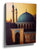 Al-Aqsa Mosque wall art with a turquoise dome at dawn for living room - Islamic wall decor