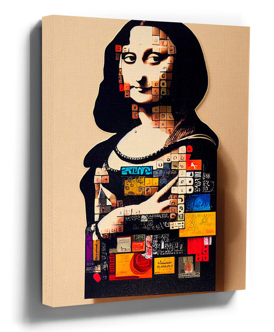 Pop Art Mona Lisa wall art for modern living room decor