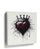 Crowned Black Heart Wall Art for Teen Bedroom – Urban Street Style Decor